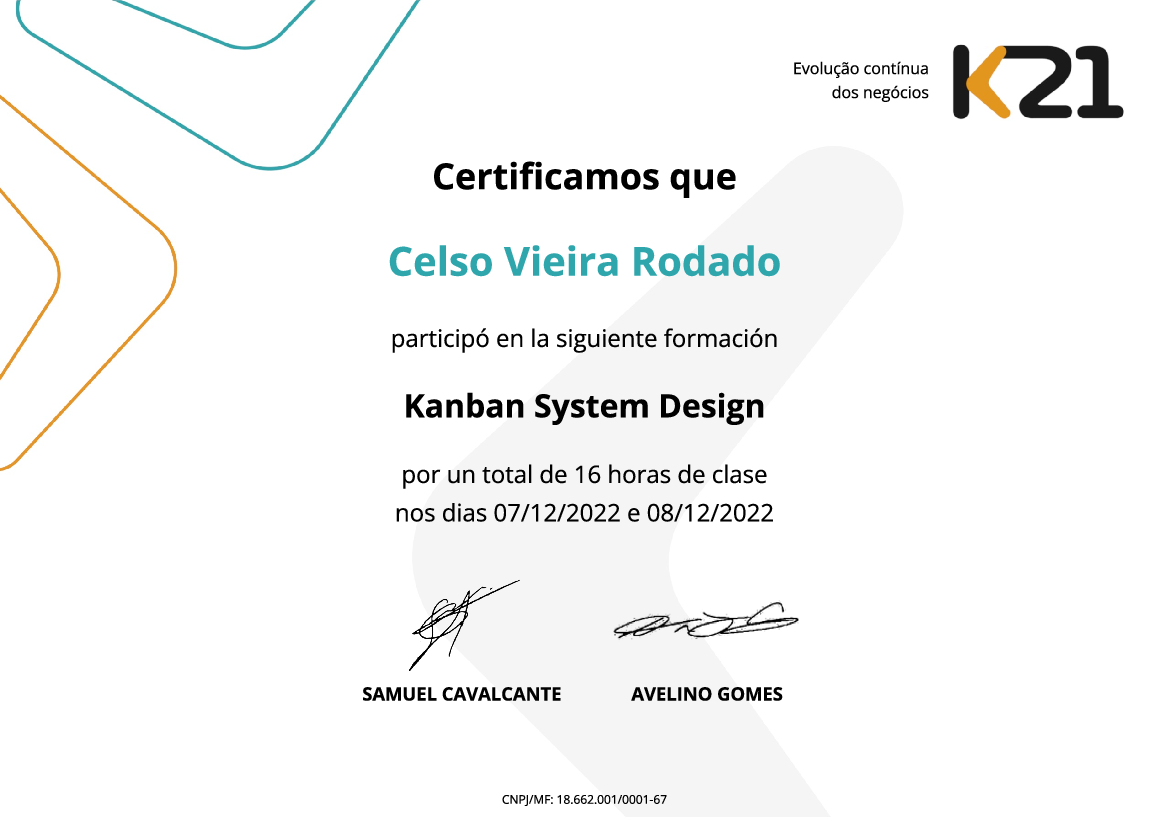 Certificado K21